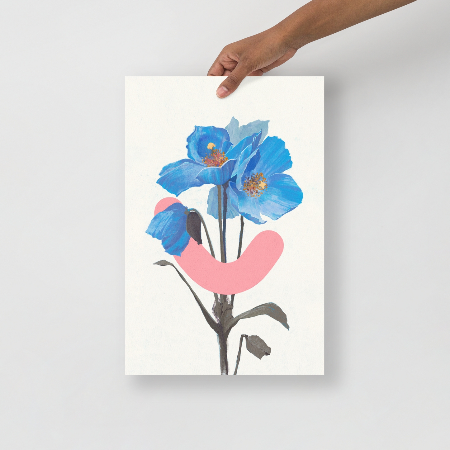 Floral art print from Okay Bouquet 16, a unique flower alternative for color therapy